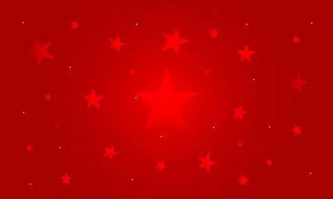 Christmas red background with star pattern concept Stock Illustration