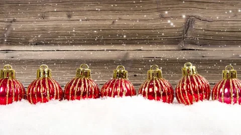 Christmas Red Balls Video stock 162948143