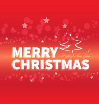 Christmas Red card Illustrazione stock