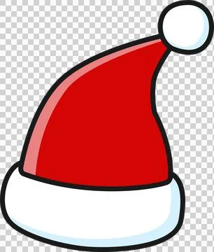 Christmas red hat, flat style illustration イラスト素材