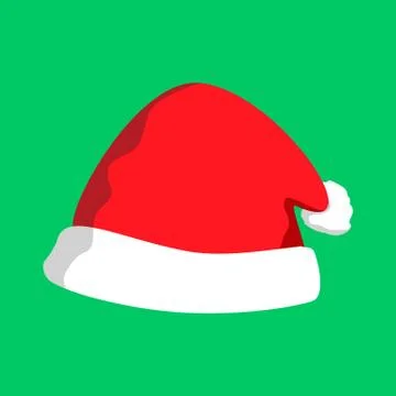 Christmas Red Hat Vector Illustration Stock Illustration