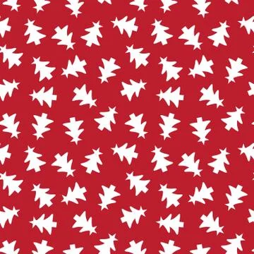 Christmas Red Holiday seamless pattern background Stock Illustration