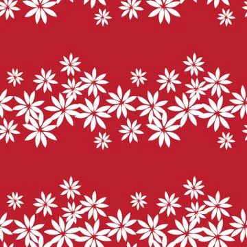 Christmas Red Holiday seamless pattern background イラスト素材