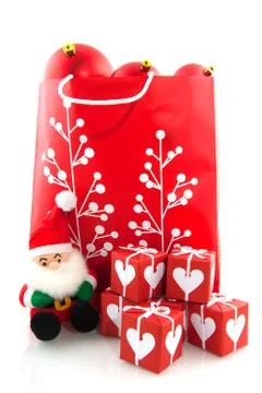 Christmas in red Stock Photos