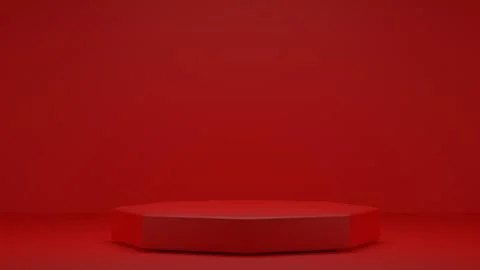 Christmas red scene background backdrop podium stand .product shelf standing  Stock Illustration