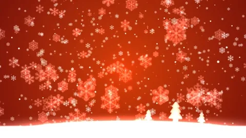 Christmas Red  Snow flakes  Movings Backgrounds Stock Footage 303210153