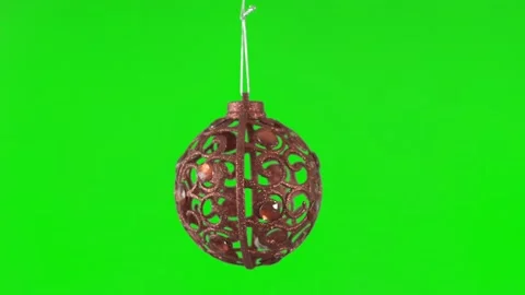 Christmas Red Sphere Pendulum Stock Footage 143759860