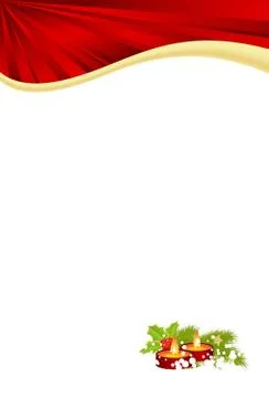 Christmas red template Stock Illustration