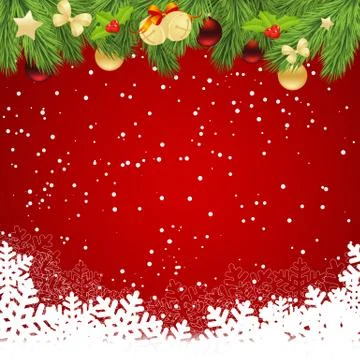 Christmas red template Stock Illustration