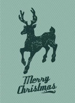 Christmas reindeer background Stock Illustration