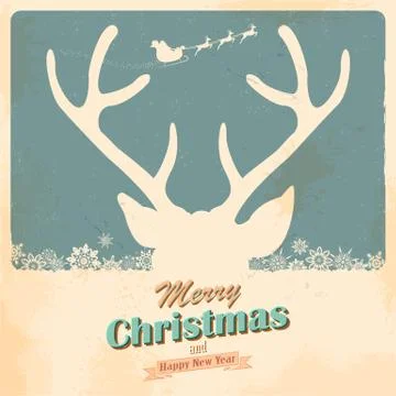 Christmas Reindeer Stock Illustration