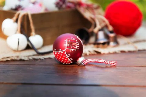 Christmas retro composition Stock Photos