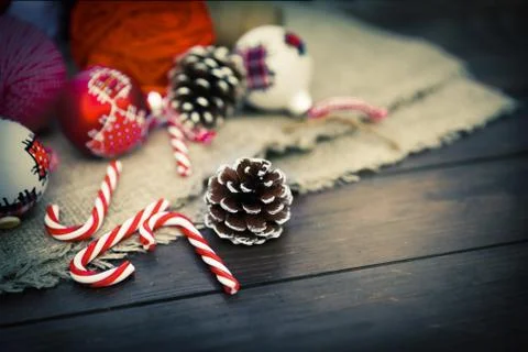 Christmas retro composition Photos