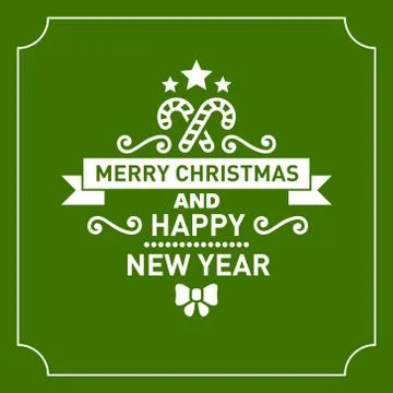 Christmas Retro Typographic Background. Vector 库存插图