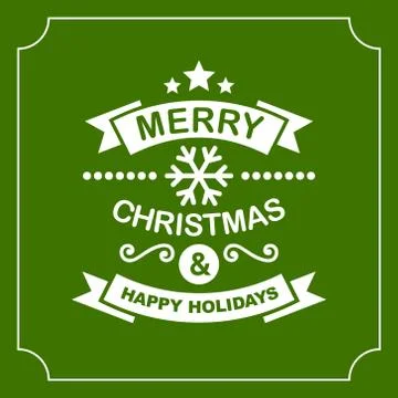 Christmas Retro Typographic Background. Vector イラスト素材