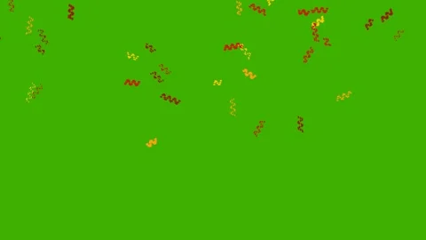 Christmas ribbons falling on green screen overlay 4K Stock Footage 336513717