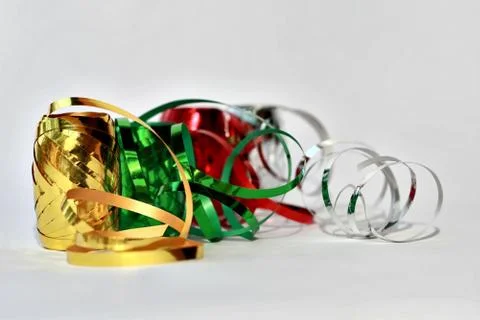 Christmas ribbons Fotos Stock