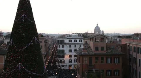 Christmas in Rome 스톡 동영상 20472508
