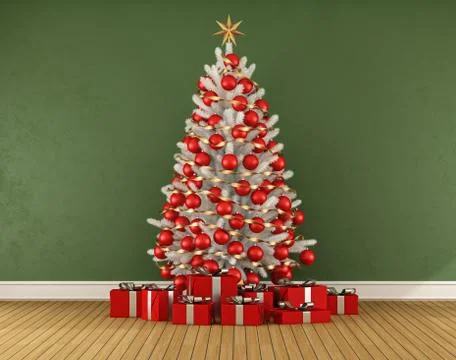 Christmas room Stock Illustration