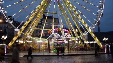 A christmas in rouen Stock Footage 95725883