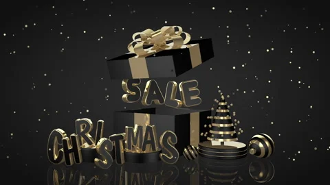Christmas Sale Loop Animation 3D Stock Footage 167349775