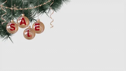 Christmas Sale overlay on a seamless loop Stock Footage 259208962