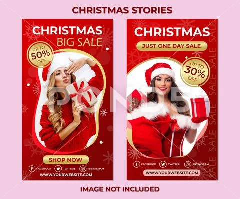 Christmas Sale Story PSD Template