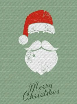 Christmas santa background Stock Illustration
