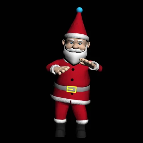 Christmas Santa Claus Dancing. Stock Footage 162599381