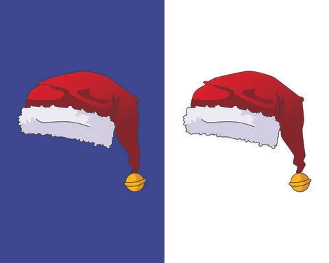 Christmas Santa Hat Vector file | Editable file any changes can be possible Stock Illustration