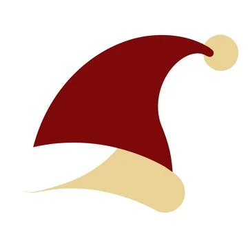 Christmas Santa s hat vector elements art illustration Stock Illustration