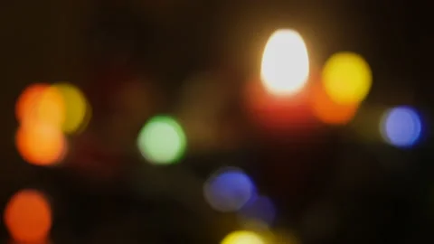 Christmas scene background with abstract blurred lights 스톡 동영상 166233300
