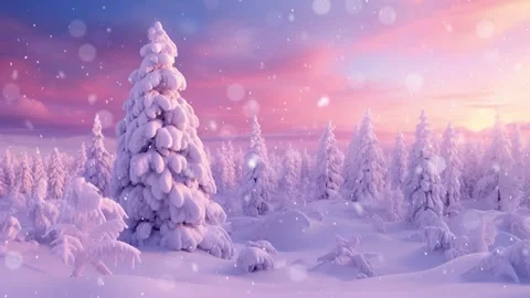 Christmas scene with copy space. Beautiful winter landscape with Christmas .. Stock Footage 291385261