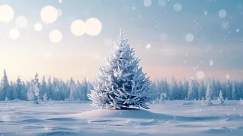 Christmas scene with copy space. Stock Footage 291385054