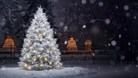 Christmas scene with copy space. Stock Footage 291385060