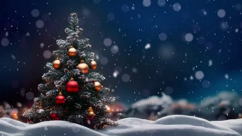 Christmas scene with copy space. Stock Footage 291385108