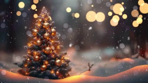 Christmas scene with copy space. Stock Footage 291385110