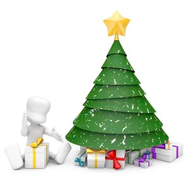 Christmas scene Stock Illustration