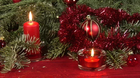 Christmas scene, still shot Stock Footage