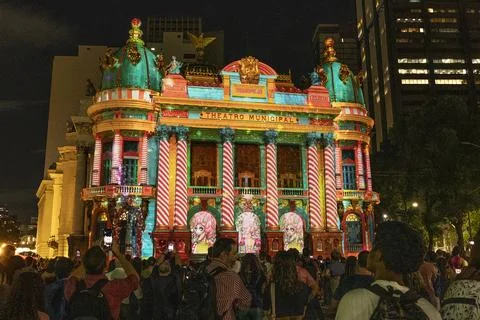 Christmas screening inspired by the ballet The Nutcracker, Rio De Janeiro, Brazi Stock Photos