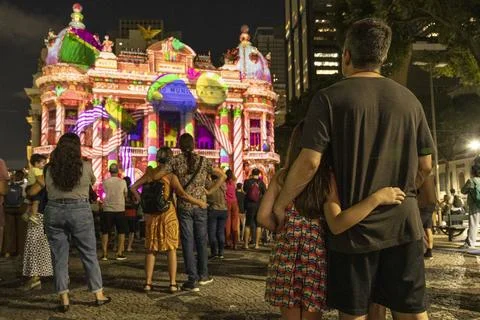 Christmas screening inspired by the ballet The Nutcracker, Rio De Janeiro, Brazi Stock Photos