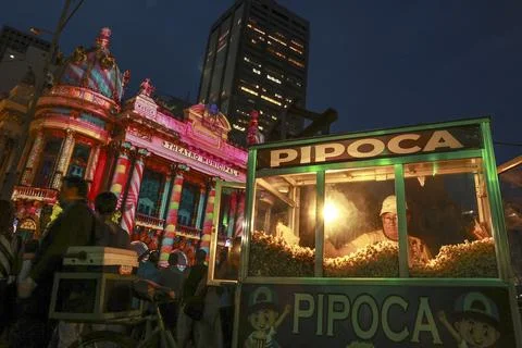 Christmas screening inspired by the ballet The Nutcracker, Rio De Janeiro, Brazi Stock Photos