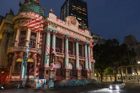 Christmas screening inspired by the ballet The Nutcracker, Rio De Janeiro, Brazi Stock Photos