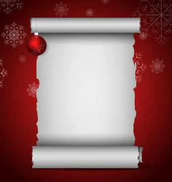 Christmas scroll Illustrazione stock