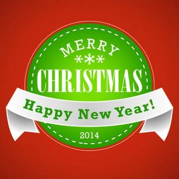 Christmas Seal Background Illustrazione stock