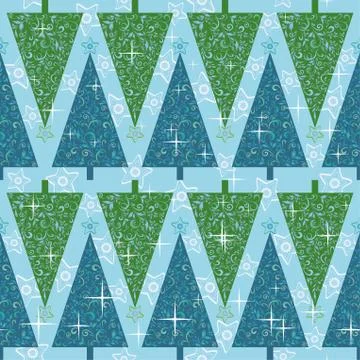 Christmas seamless background Stock Illustration