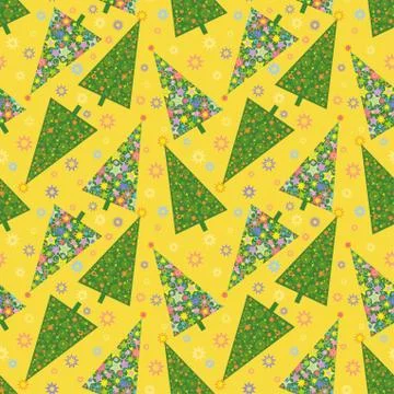 Christmas seamless background Stock Illustration