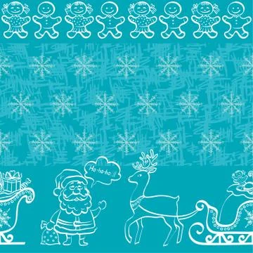 Christmas seamless background Stock Illustration