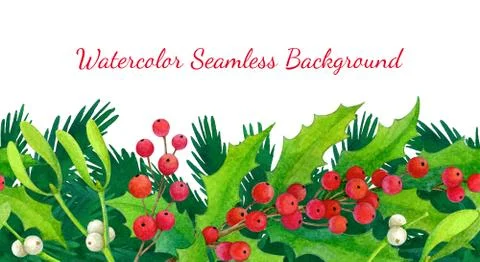 Christmas seamless background. Stock Illustration