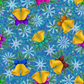 Christmas Seamless Background Stock Illustration